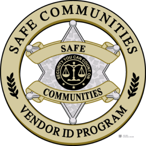 Safe Communities Vendor ID Program certified seal